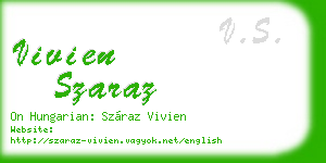 vivien szaraz business card