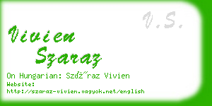 vivien szaraz business card